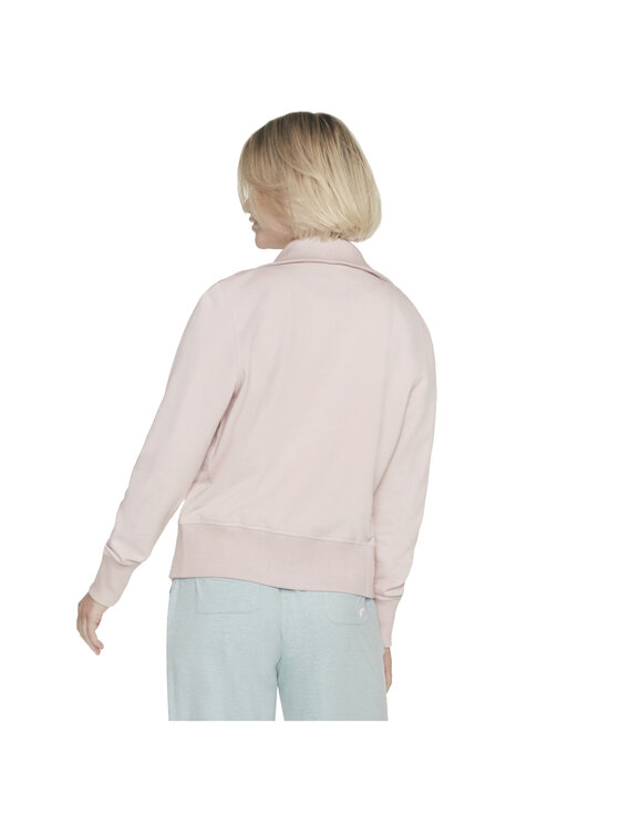 Skechers Skechers Felpa Skechers The Hoodless Hoodie Diamond Jacket Rosa Regular Fit
