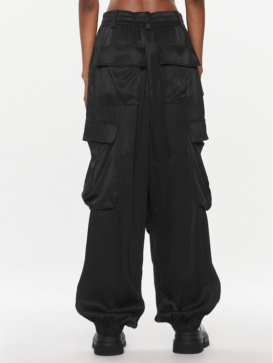 Herskind Herskind Bavlnené nohavice Edwin 4949985 Čierna Relaxed Fit