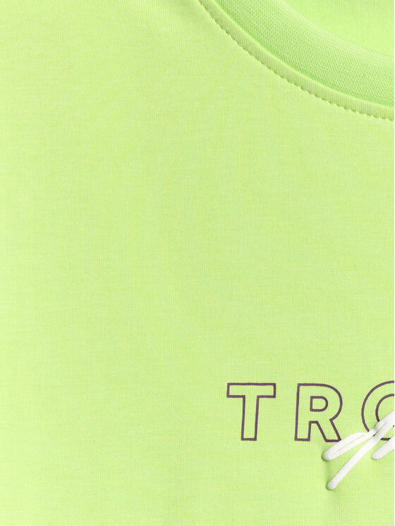4F 4F T-Shirt BEACHWEAR Żółty jasny Slim Fit