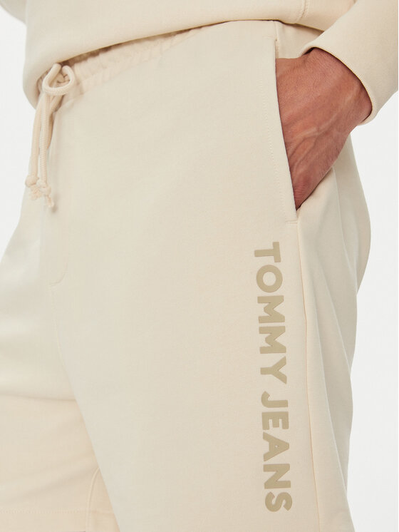 Tommy Jeans Tommy Jeans Sportiniai šortai New Classic Beach DM0DM21781 Smėlio Relaxed Fit