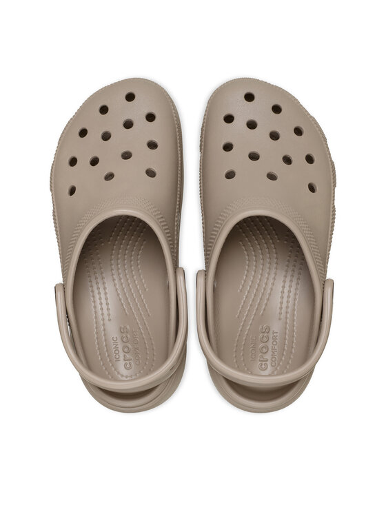 Crocs Crocs Klapki Classic Platform Clog 206750 Beżowy