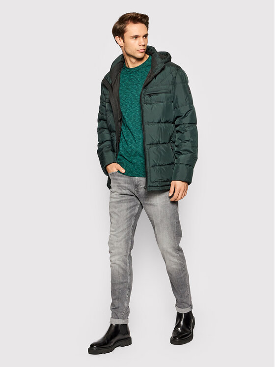 Giubbotto piumino 870413 89032 Verde Regular Fit