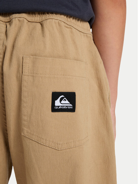 Quiksilver Quiksilver Bavlnené nohavice Taxer Heavy Twill EQBNP03132 Béžová Cargo Fit