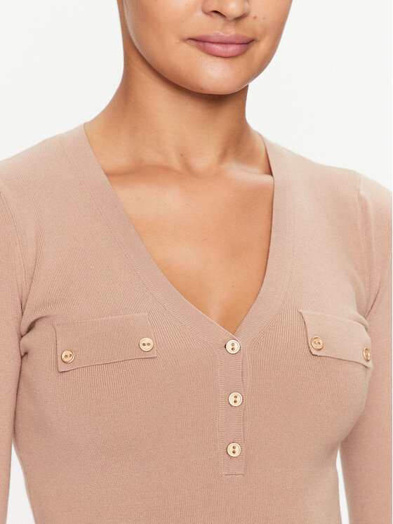 Guess Guess Svetr Flavie W3YR31 Z2YN2 Béžová Regular Fit