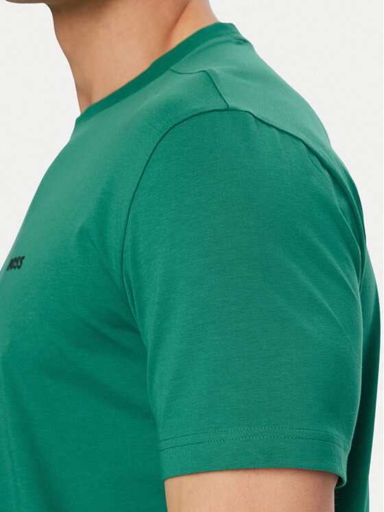 BOSS BOSS Tricou 50506373 Verde Regular Fit