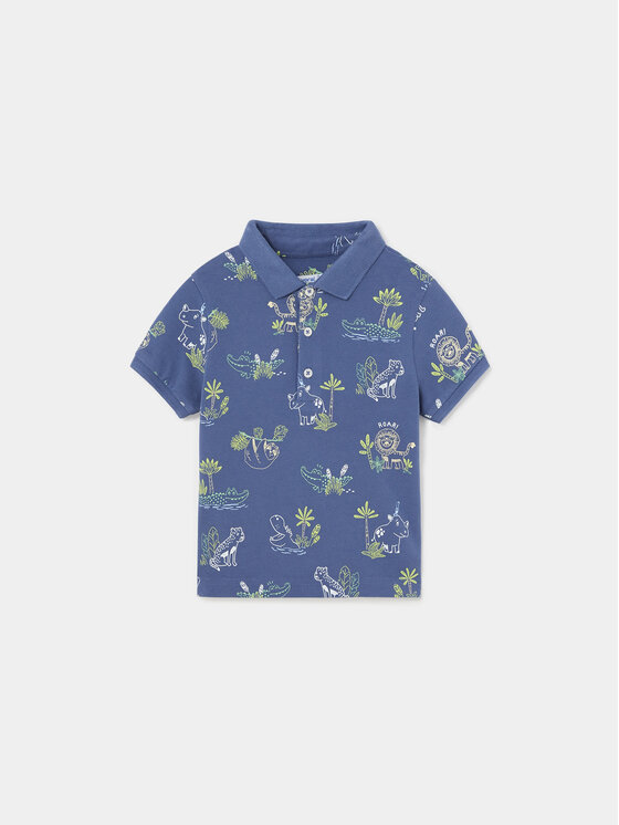 Mayoral Tricou polo 1107 Bleumarin Regular Fit