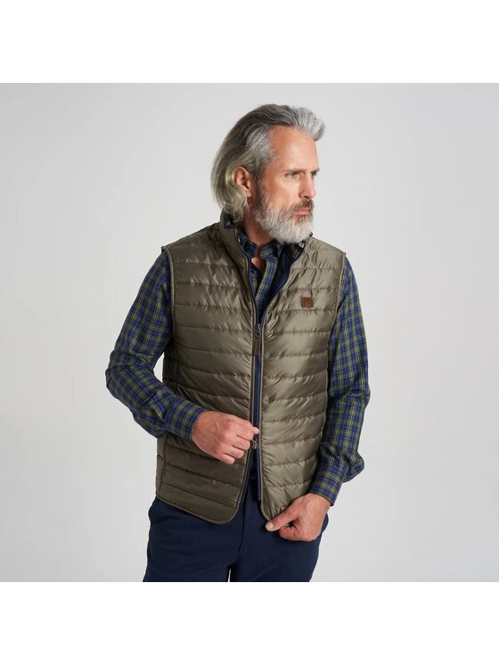 Willsoor Willsoor Kamizelka 11905/2 Zielony Regular Fit