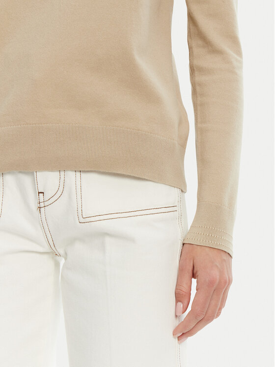 Tommy Hilfiger Tommy Hilfiger Пуловер WW0WW40099 Бежов Regular Fit