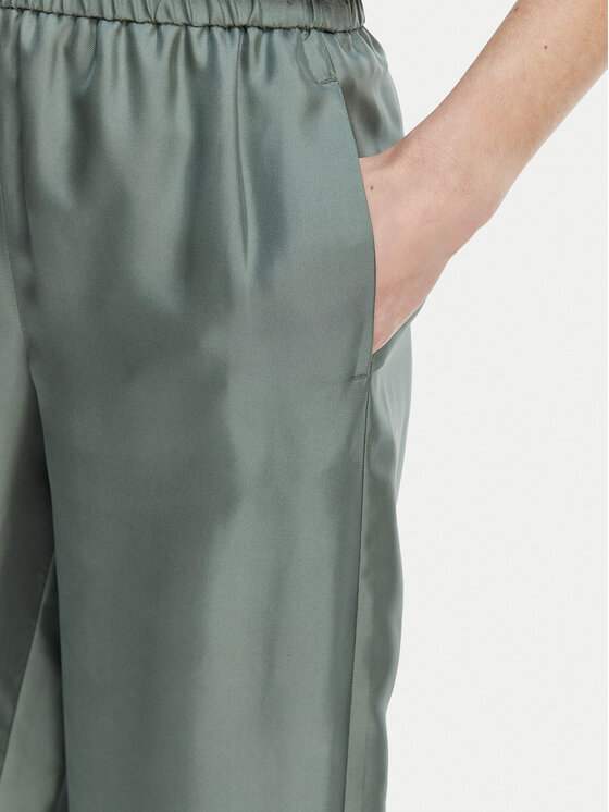 Marella Marella Spodnie materiałowe Quiz 2613131105 Zielony Relaxed Fit