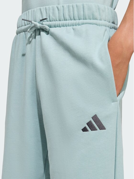 adidas adidas Spodnie materiałowe 152271 Zielony Regular Fit