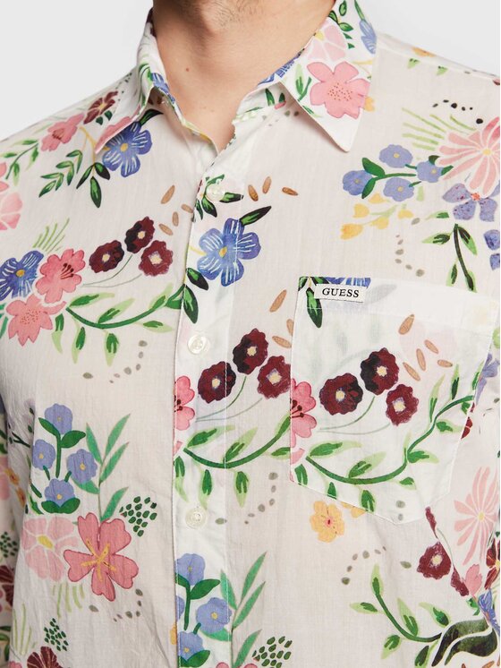 Camicia M3GH56 WFDS1 Beige Regular Fit