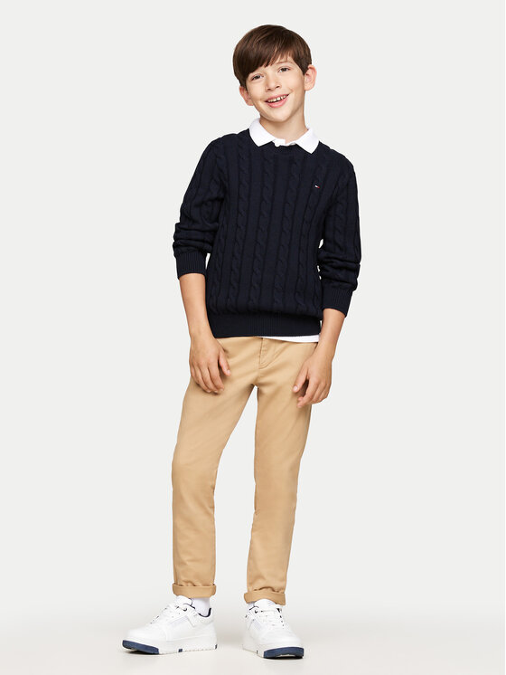 Tommy Hilfiger Tommy Hilfiger Džemper Essential KB0KB09418 Tamnoplava Regular Fit