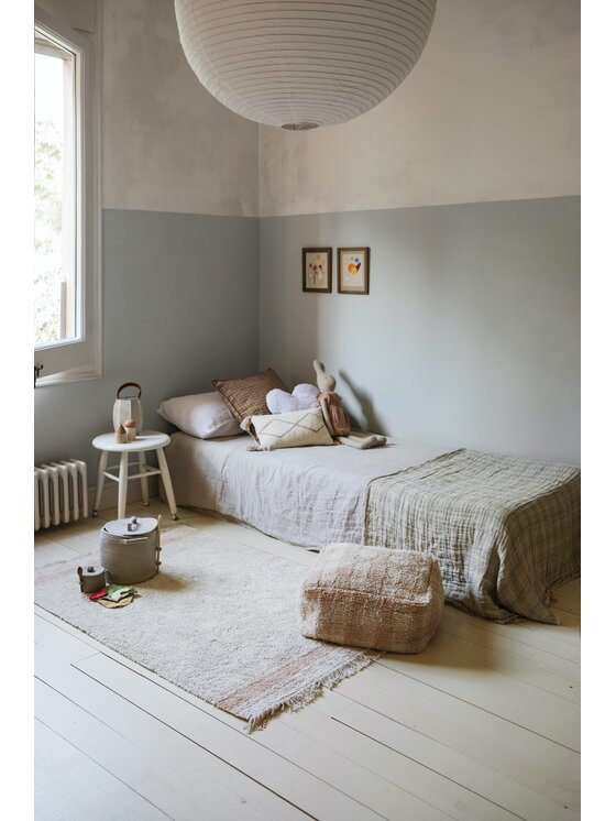 Lorena Canals Lorena Canals Poduszka dekoracyjna Pufa Vichy Rose Różowy