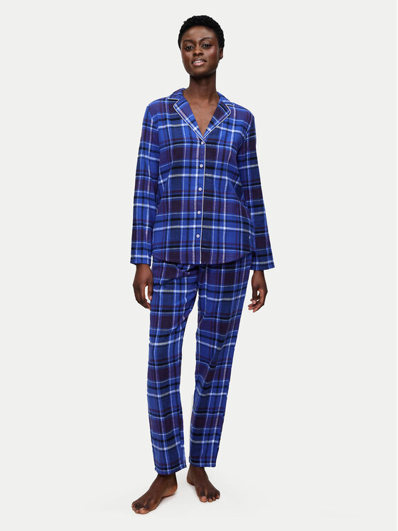 Triumph Triumph Pyjama Boyfriend 10225075 Blau Relaxed Fit