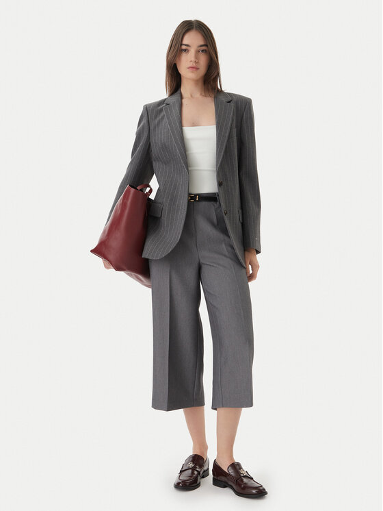 Vero Moda Vero Moda Culottes nohavice Elma 10339926 Sivá Wide Leg