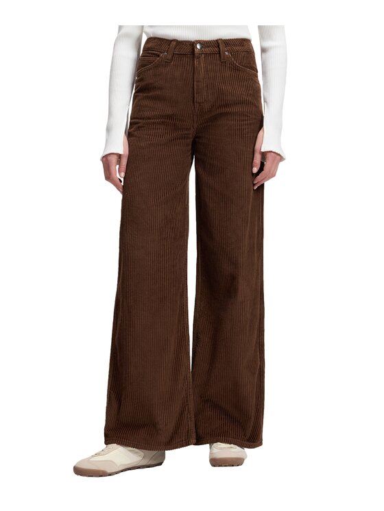 Lee Lee Spodnie materiałowe 112385905 Brązowy Relaxed Fit