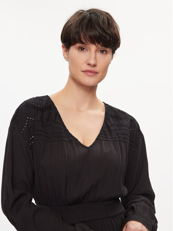 Vila Vila Hétköznapi ruha Mesa 14092006 Fekete Loose Fit