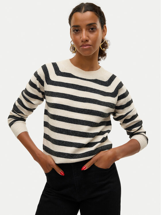 Vero Moda Vero Moda Kampsun Doffy 10201022 Beež Regular Fit