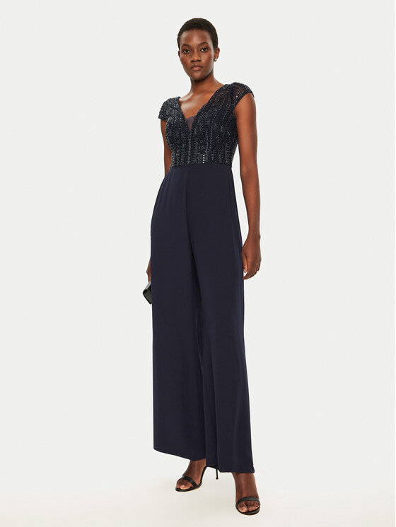 Hey Kyla Hey Kyla Jumpsuit 3AI012HK Dunkelblau Regular Fit