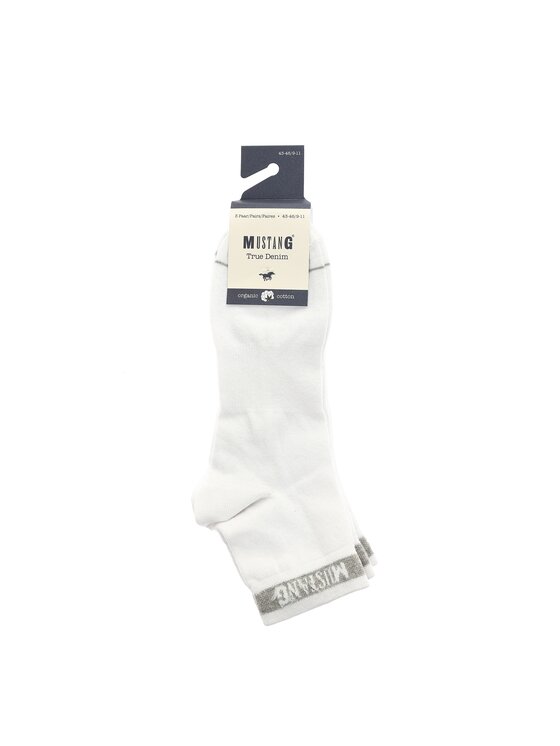 Mustang Mustang Calzini corti 3 PACK SOCKS Bianco
