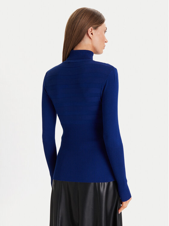 Morgan Morgan Rollkragenpullover 132-MENTOS.M Blau Slim Fit