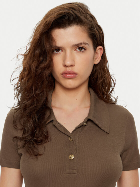 Tommy Hilfiger Tommy Hilfiger Polo WW0WW44446 Brūns Slim Fit