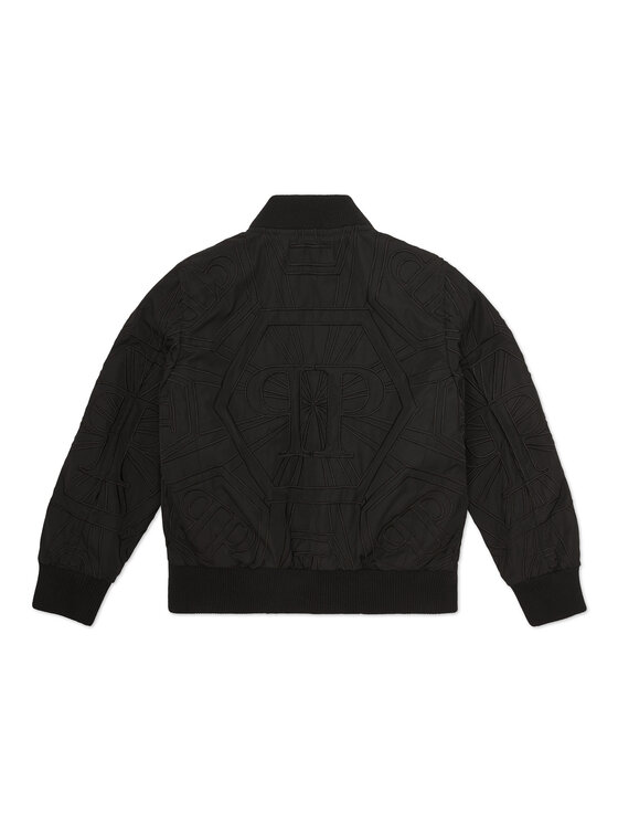 PHILIPP PLEIN PHILIPP PLEIN Kožená bunda 19721 Čierna Comfort Fit