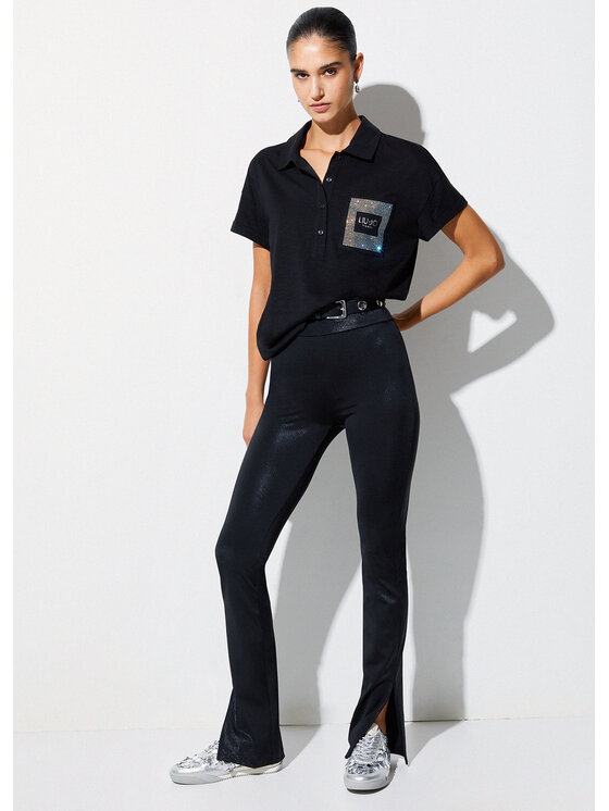 Liu Jo Liu Jo Pantaloni di tessuto TA6013J383122222 Nero Regular Fit