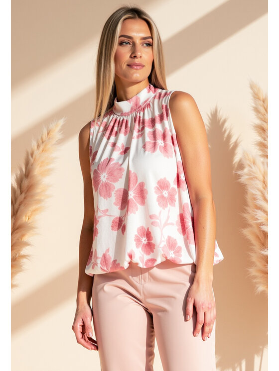 FIGL FIGL Blúzka M1143 Ružová Regular Fit