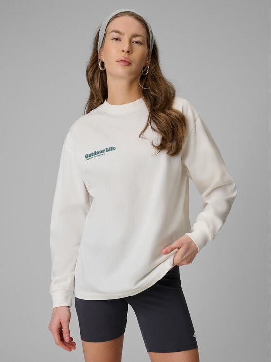 4F 4F Bluza CAMP Biały Regular Fit