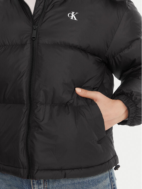 Calvin Klein Jeans Calvin Klein Jeans Пуховик Essential LV047D501G Чорний Relaxed Fit