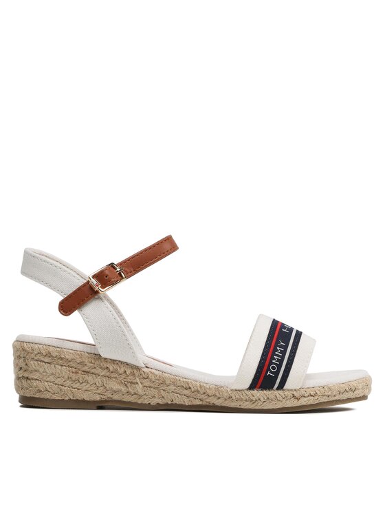 Tommy Hilfiger Tommy Hilfiger Espadrilles Rope Wedge T3A7-32777-0048X100 M Weiß