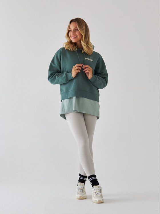 BeShaped BeShaped Bluza Pilates Princess Zielony Oversize