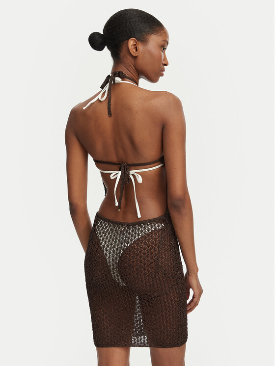 Guess Guess Paplūdimio suknelė E6GK05 Z5402 Tamsiai ruda Regular Fit