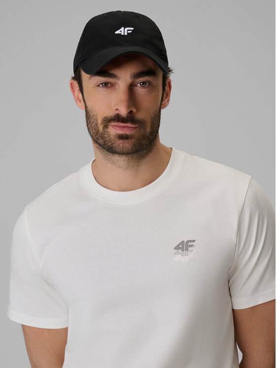 4F 4F T-Shirt COMMERCIAL 4 Biały Regular Fit