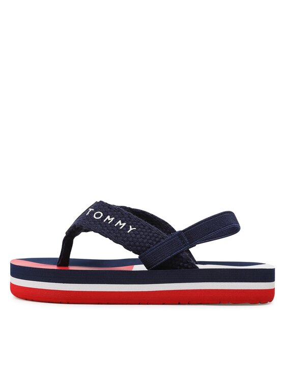 Tommy Hilfiger Tommy Hilfiger Szandál Flag Flap Flop T1B8-32917-0058 Sötétkék