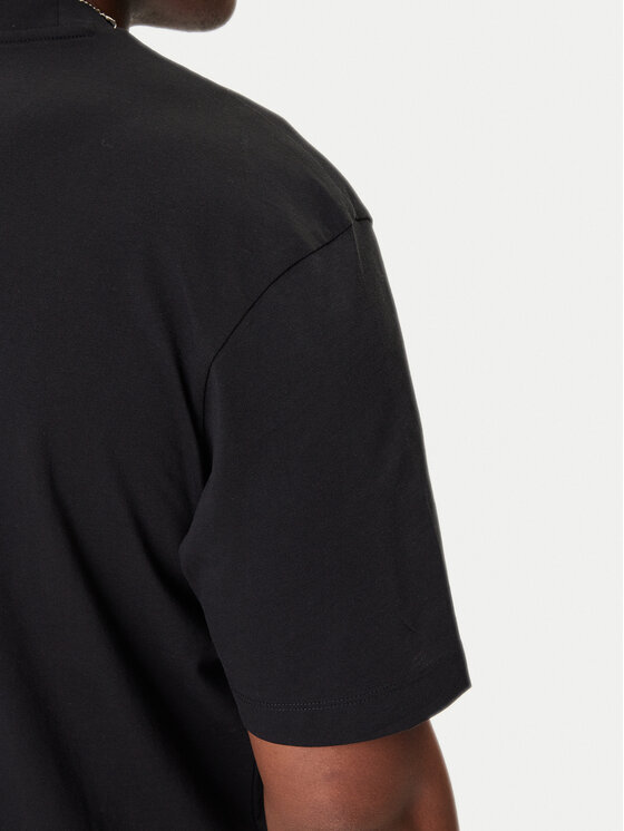 HUGO HUGO T-särk Nalax 50543493 Must Regular Fit