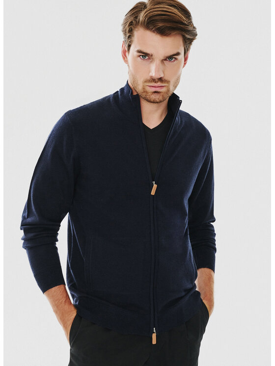 Pako Lorente Pako Lorente Sweter P24WF-2X-016 Granatowy Classic Fit
