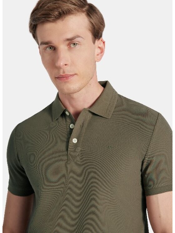 Pako Lorente Pako Lorente Polo P25WF-TX-004 Zielony Classic Fit
