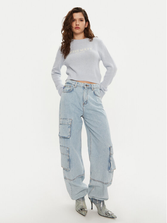 Miss Sixty Miss Sixty Sweter 6L4RJ4360000 Błękitny Regular Fit