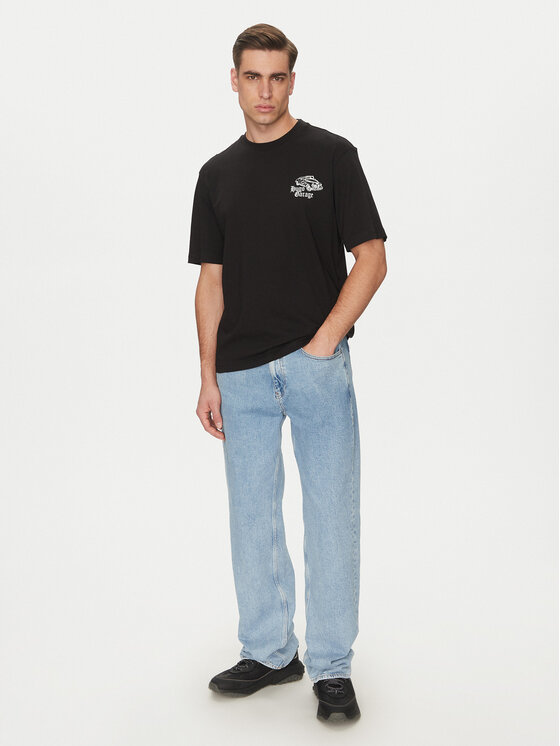 HUGO HUGO Marškinėliai Natopu 50536104 Juoda Regular Fit