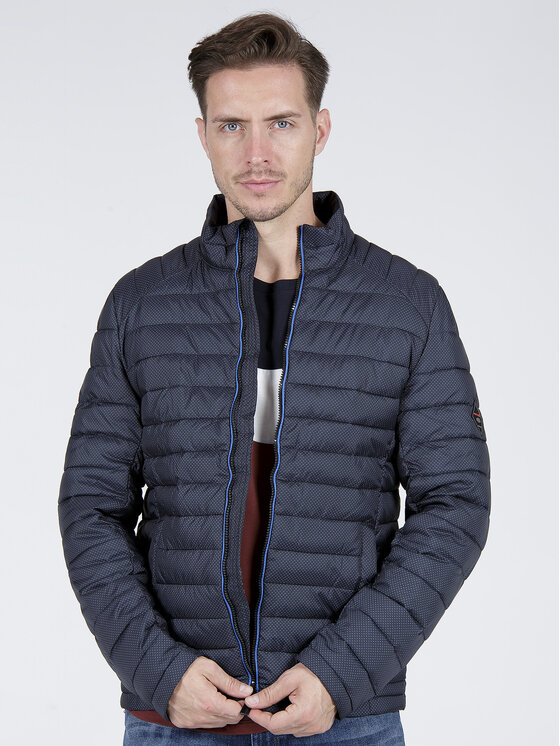 Cross Jeans Cross Jeans Kurtka przejściowa 40224-021 Granatowy Regular Fit