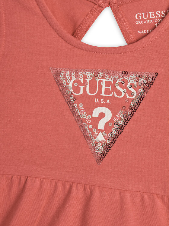 Guess Guess Sukienka codzienna A5GK06 K6YW4 Pomarańczowy Regular Fit