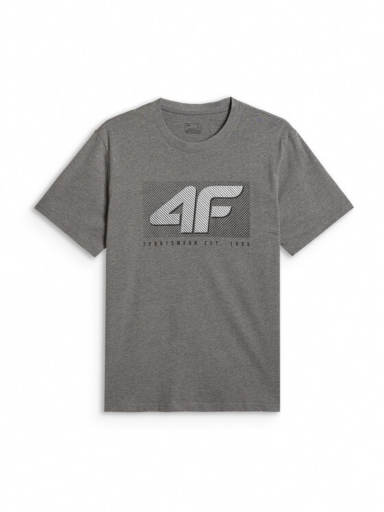 4F 4F T-Shirt COMMERCIAL 12 Szary Regular Fit