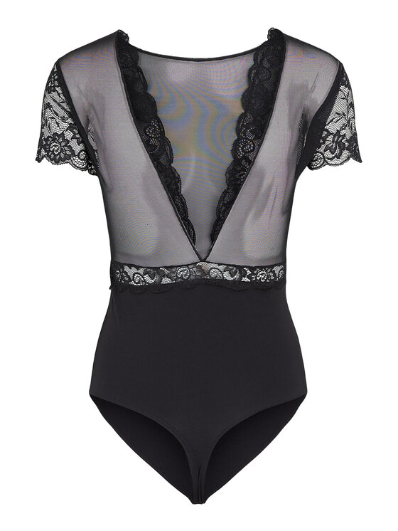 Pieces Pieces Bodi Sicca 17095132 Črna Slim Fit