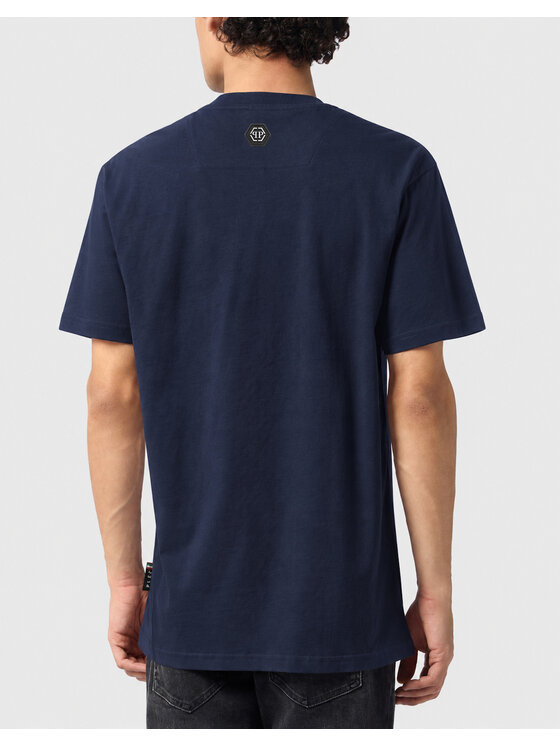 PHILIPP PLEIN PHILIPP PLEIN T-Shirt 31299 Granatowy Regular Fit