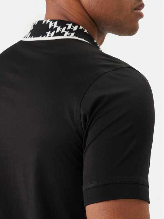 KARL LAGERFELD KARL LAGERFELD Polokošeľa 745010 562200 Čierna Regular Fit