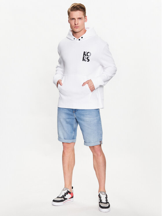 Michael Kors Michael Kors Суитшърт CS351G75MF Бял Regular Fit