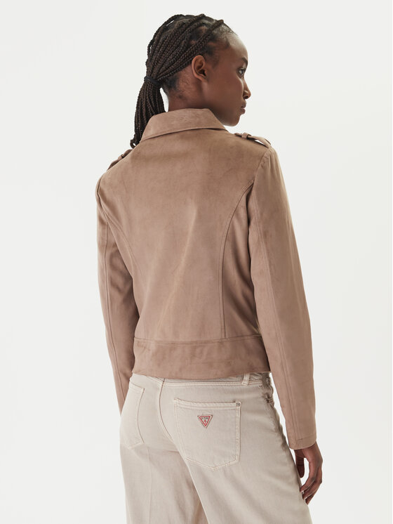 Guess Guess Bunda pro přechodné období W6GL10 W1968 Hnědá Regular Fit