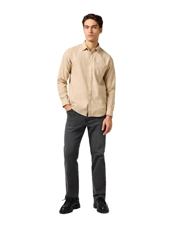 Wrangler Wrangler Camicia 112362754 Beige Regular Fit
